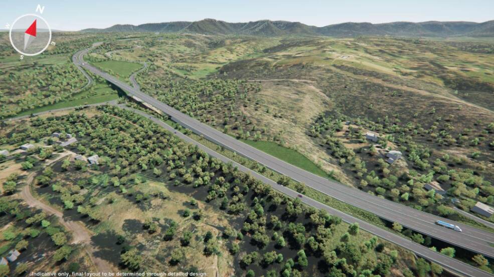 Detailed designs: Work at Jenolan Caves Road and River Lett hill would involve bridges and additional lanes.
