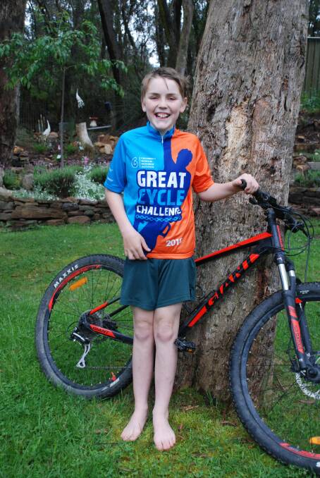 Jack, 12, pedals 500 kms for cancer