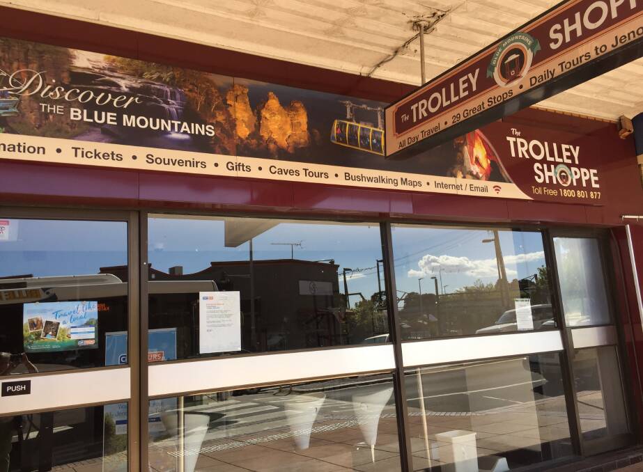 The Trolley Shoppe closed earlier this month. It is right opposite the pedestrian crossing at Katoomba Station.