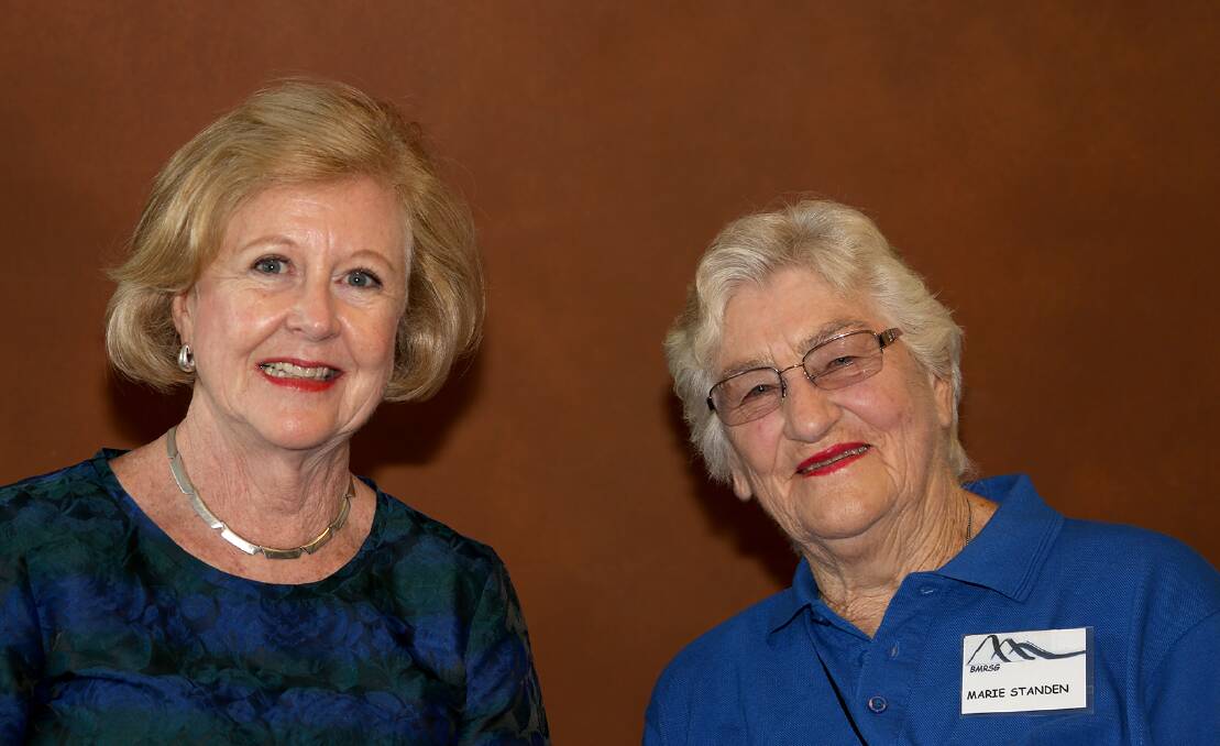 Common ground: Professor Gillian Triggs and Marie Standen, who started Blue Mountains Refugee Support Group. Photo: Julie Martin