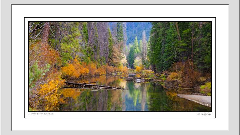 Merced River - limited edition print by Roslyn Elms. Number 1 of 20.
