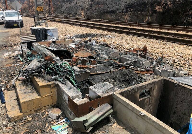 The line will reopen tomorrow after fire-damaged tracks were repaired