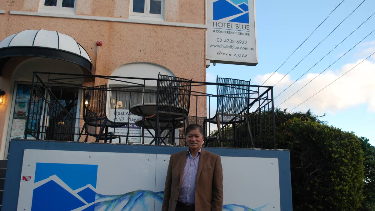Mark Wong, new co-owner of Hotel Blue in Katoomba.