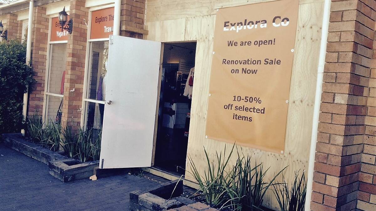 The Explora Co shop in Leura after being ram raided in August last year.