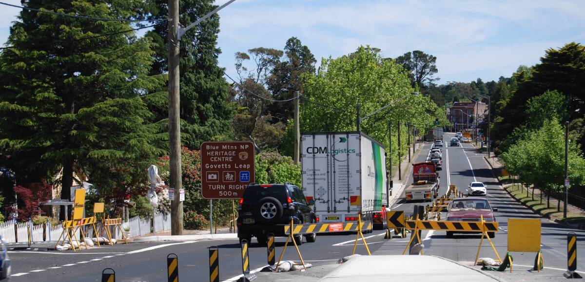 Blackheath traffic: A duplicated highway would cater for trucks up to 30 metres long.