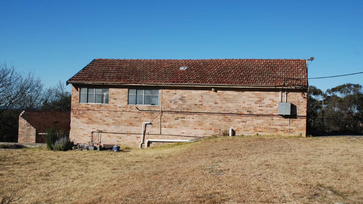 Still standing: The former nun's steam laundry was the only building on the site that survived the 1977 bushfires.