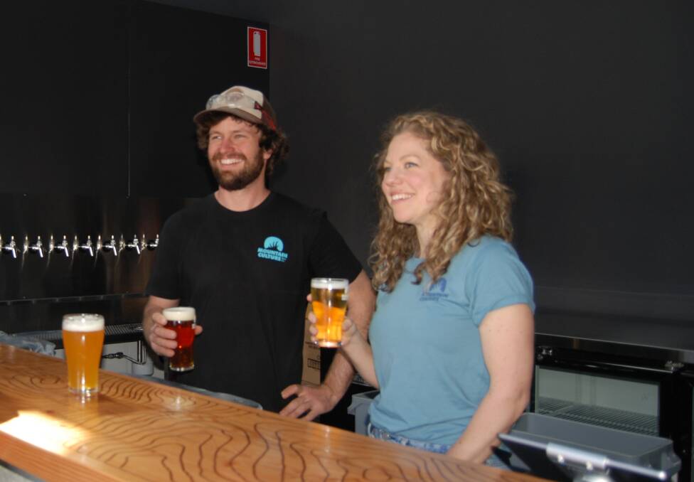 Best brewpub: DJ and Harriet McCready behind the bar at the Mountain Culture Beer Co in Katoomba (in pre-coronavirus days).