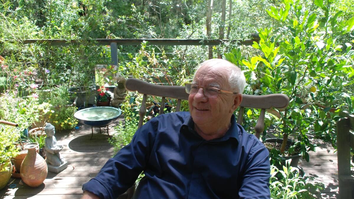 The great communicator: Dr Len Fisher, pictured in his Blackheath garden, was awarded a medal in the Order of Australia for service to science through a range of roles.