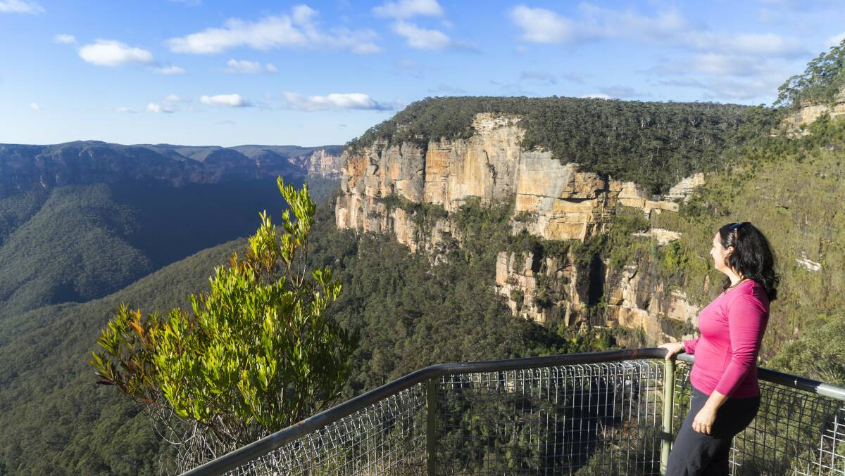 Govetts Leap, Blackheath: Closed to vehicles from August 11. Picture: Simone Cottrell, DPE