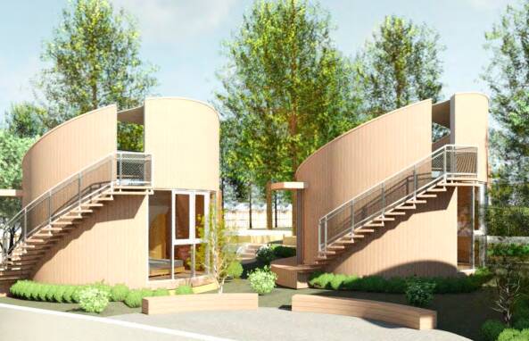 Artist impression of the yurts: DA for new accommodation on a Leura heritage property rejected by a local planning panel.