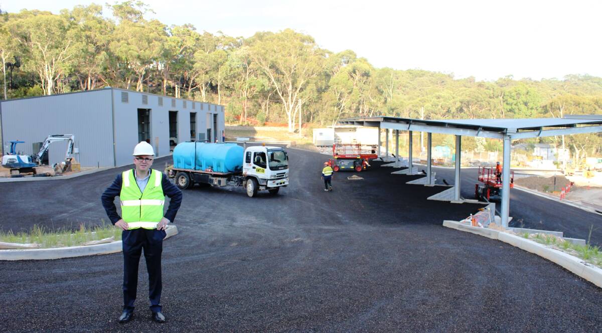 Reduce waste: The mayor, Mark Greenhill, at Blaxland tip, where an upgrade includes a new recycling shed and a reuse centre.