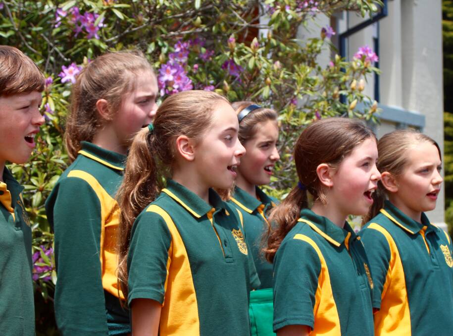 One voice: Blackheath Public School students will join the Phoenix Choir in the Christmas concert.