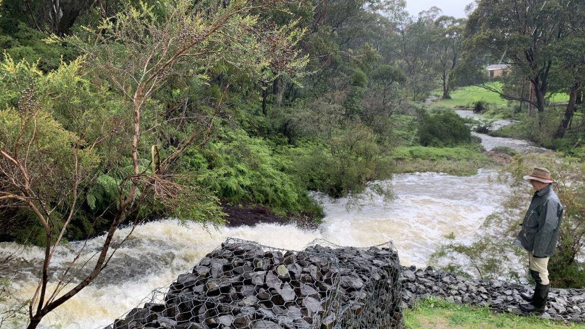 A gushing Jamison Creek will only add to the woes of those on the plains.
