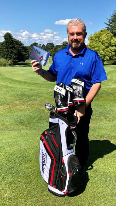Break your handicap and win a dozen golf balls (which pro Darrin Waldin is holding). And a hole-in-one on the 17th, will score a full set of clubs and bag, as well as a battery-operated buggy.