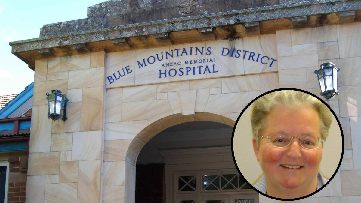 The general manager of Katoomba and Springwood hospitals, Liz Harford (inset), will not be returning to her job.