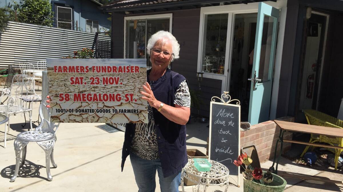 Making a difference: Helen Robertson outside her op shop at 58 Megalong St, Katoomba.