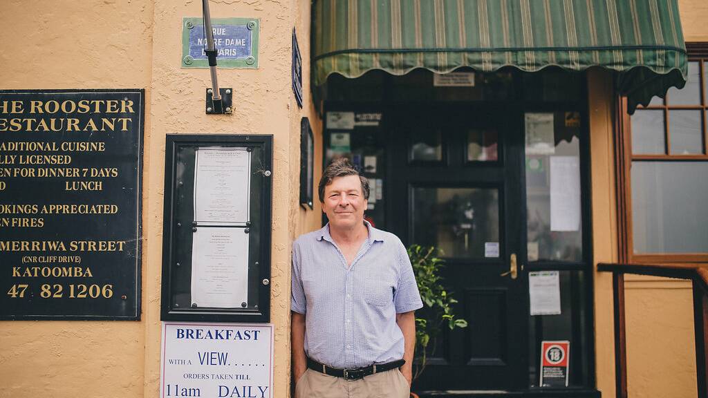Ross Delaney: Owner of The Rooster, gold-rated low energy restaurant in Katoomba. Photos by Helen Wales 