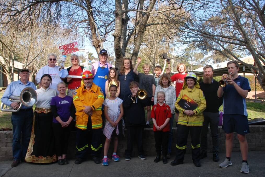 Get-together: Some of the members of the North Katoomba community who will be at Meet Your Street day on Sunday.