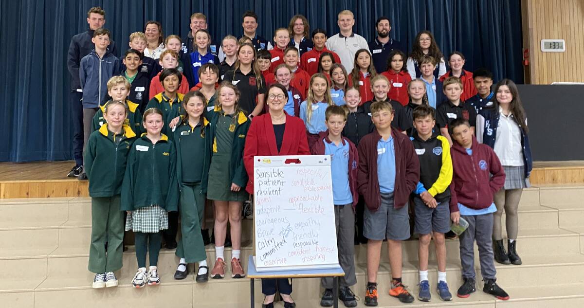 A day of mentoring at Katoomba High School. Picture supplied