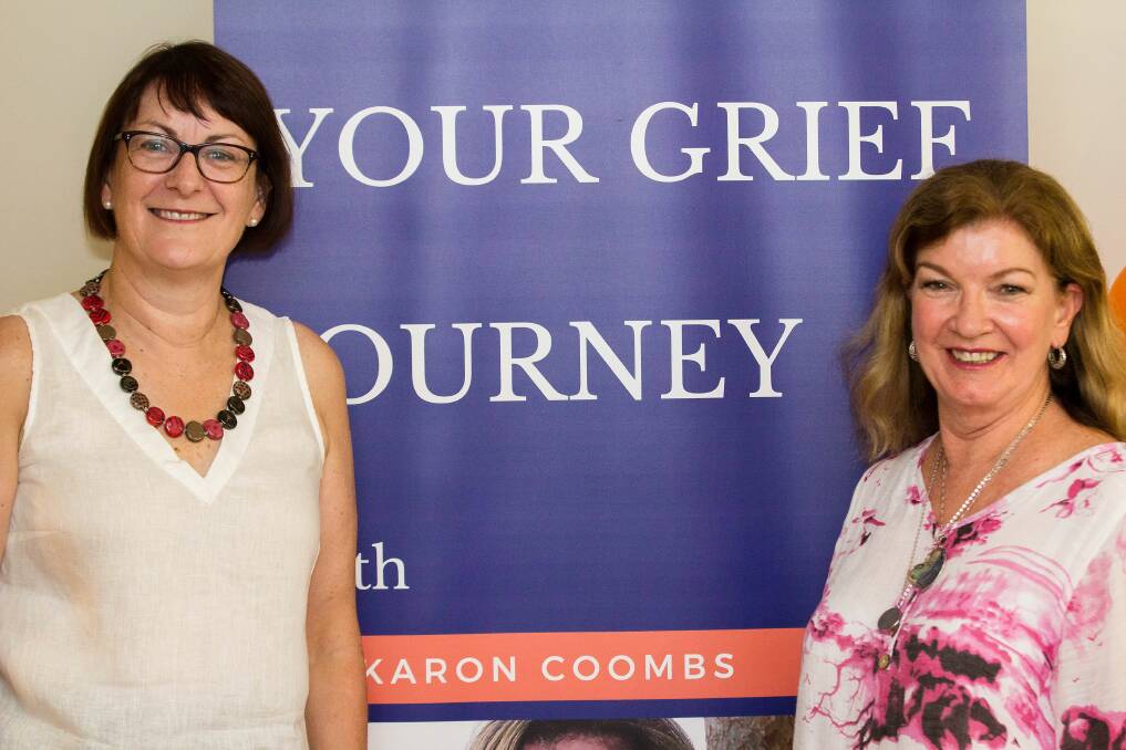 Susan Templeman and Karon Coombs at the grief service launch.