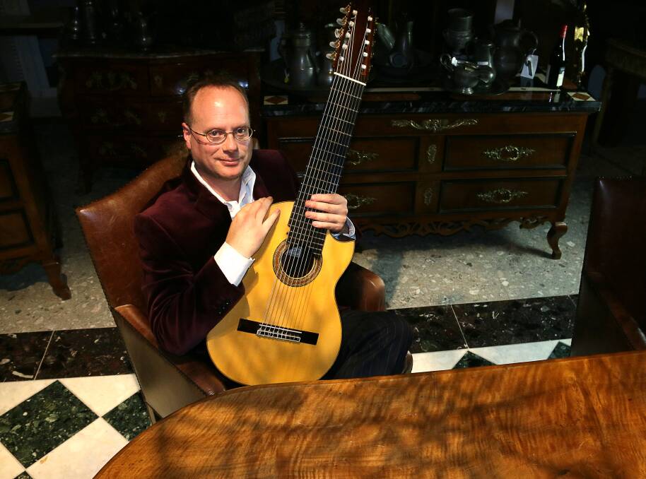 Lord of the Strings: Matthew Fagan plays at St Hilda's in Katoomba on July 27.