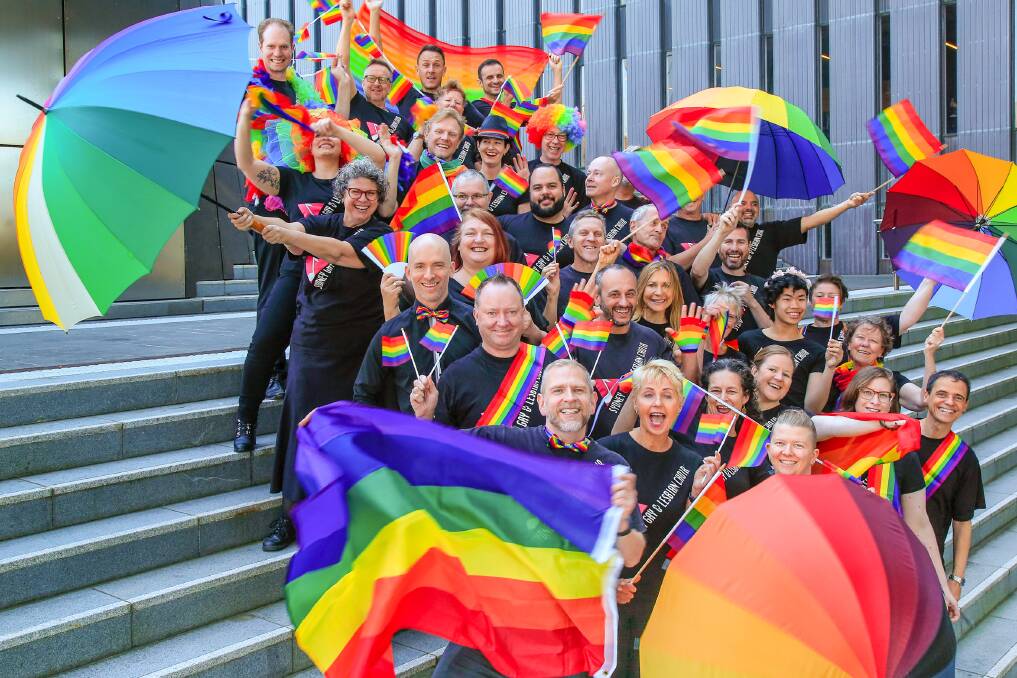 Talent: Energetic singers from the Sydney Gay and Lesbian Choir will fly their colours at The Joan on April 6.