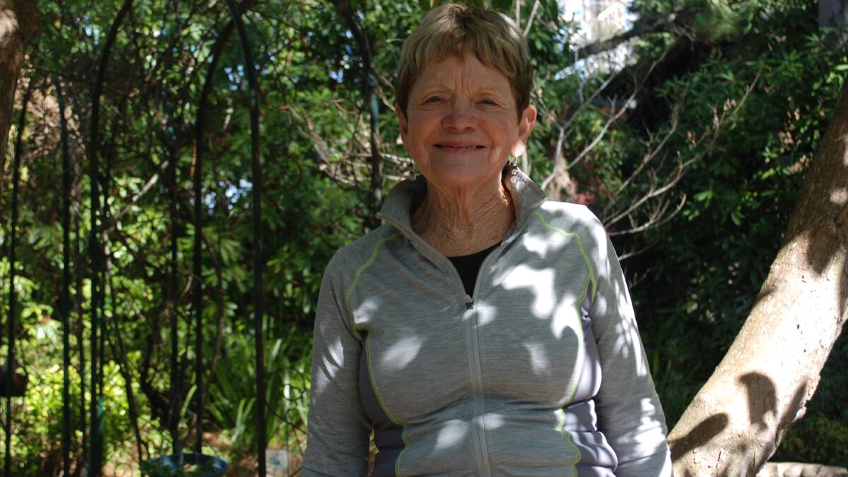 Judy Kenyon: She just keeps on walking.