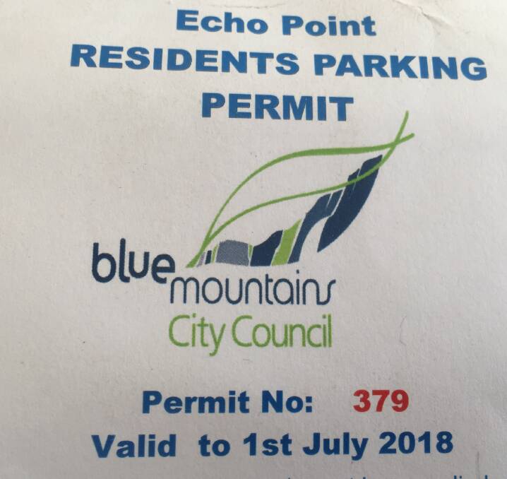 Residents parking permit for Echo Point: Parking stickers are likely to be more widespread in the future.