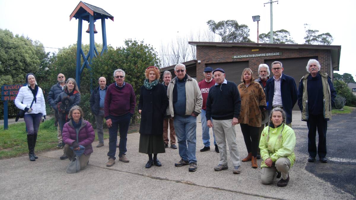 Opposition: Residents groups and Ward 1 councillors outside the Blackheath RFS building, which would be affected by the western options.