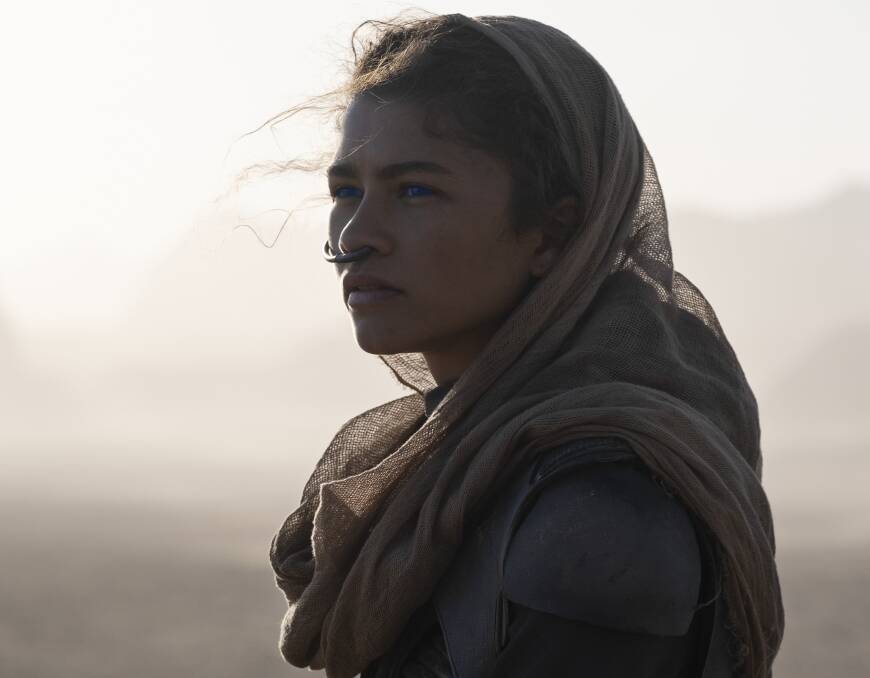 Zendaya as Chani in Dune. Picture: Warner Brothers