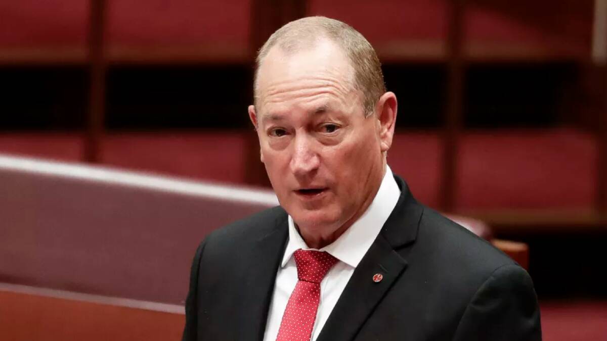 Senator Fraser Anning said a plebiscite on immigration would the "final solution to the immigration problem". Photo: Alex Ellinghausen