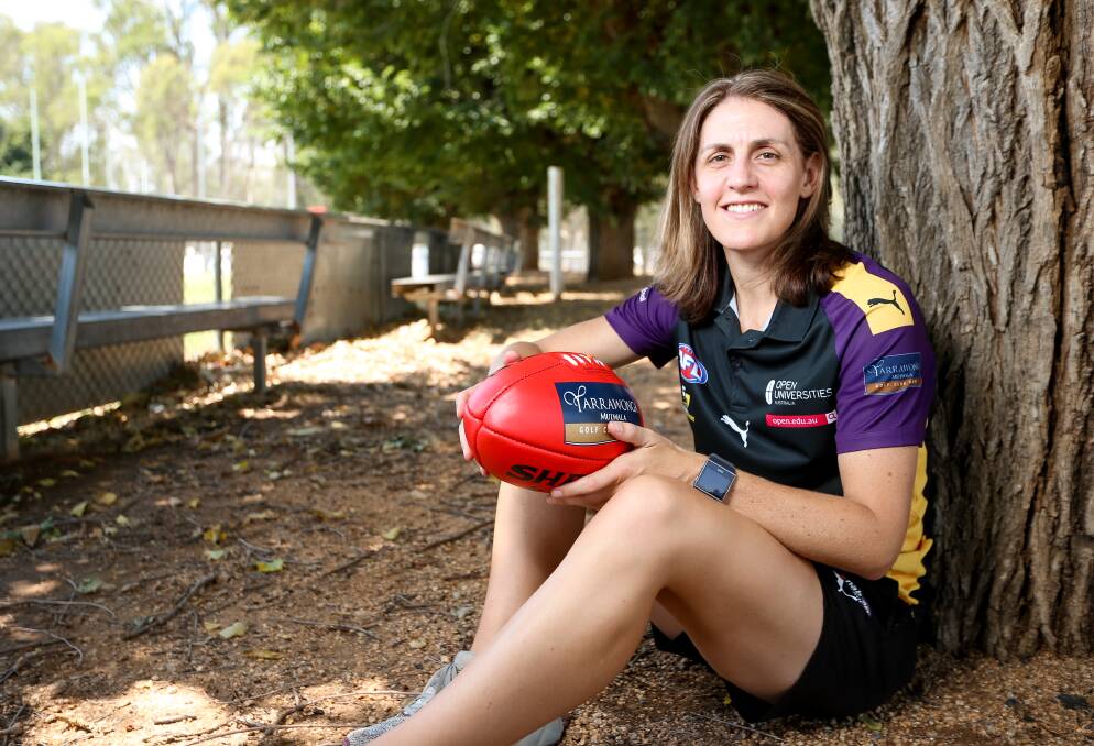HOME SWEET HOME: Briana Cossar reflects on the rise of women's football and her netball career with home club Yarrawonga. Picture: JAMES WILTSHIRE.