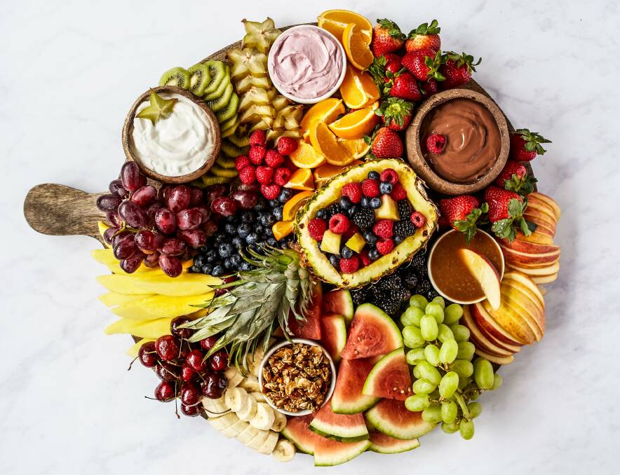 Fruit and dips board, a breathtaking addition to any brunch. Picture: Jerelle Guy