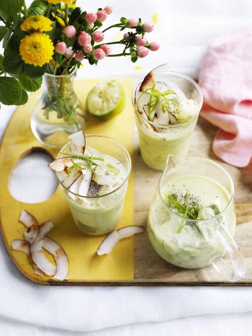 Avocado and banana smoothie. Picture: Supplied