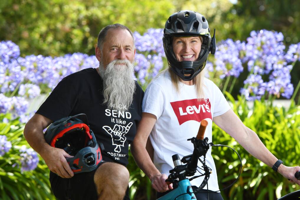 BIKE FIT: Mick and Alice Munro are feeling fitter and healthier than ever after a year on their bikes. Picture: Brodie Weeding 