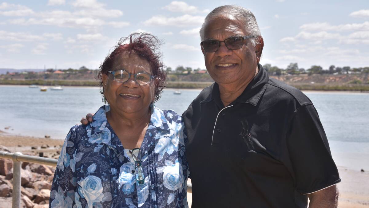 Adnyamathanha Elder Cheryl Coulthard-Waye fears there will be friction among Aboriginals if the Voice to parliament goes ahead. She is with Elder Charlie Jackson at Port Augusta. Photo: File
