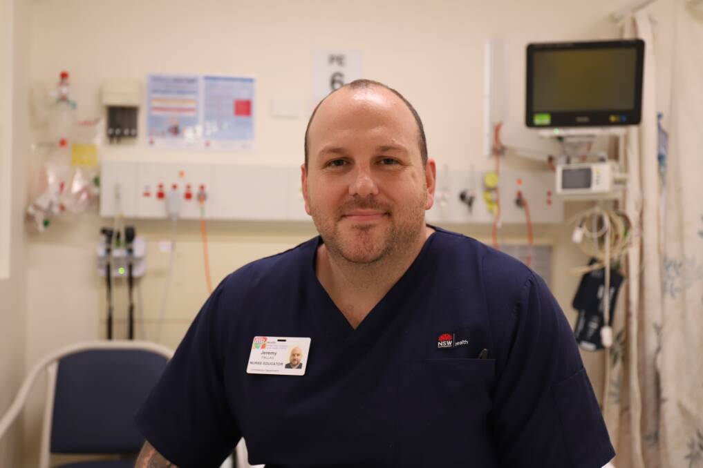 Be prepared: Jeremy Pallas - a nurse educator in the emergency department at John Hunter Hospital.