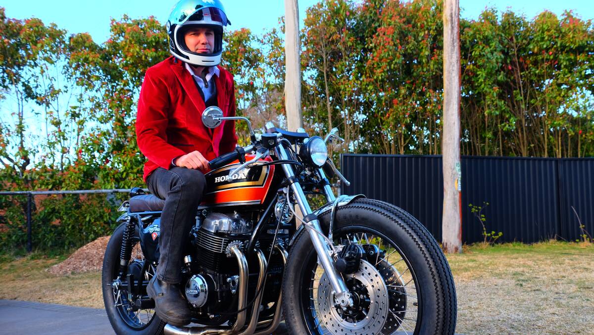 Fundraiser for men's health: Craig Ward will ride his Honda CB750 in The Distinguished Gentleman's Ride in Sydney on September 24.