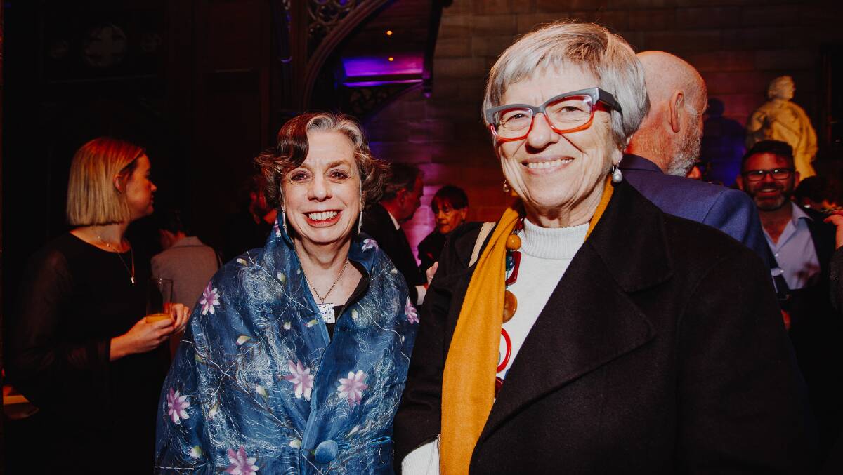 Peta Williams with the former CEO of the Sydney Symphony Orchestra, Mary Vallentine, at the awards night on August 19.