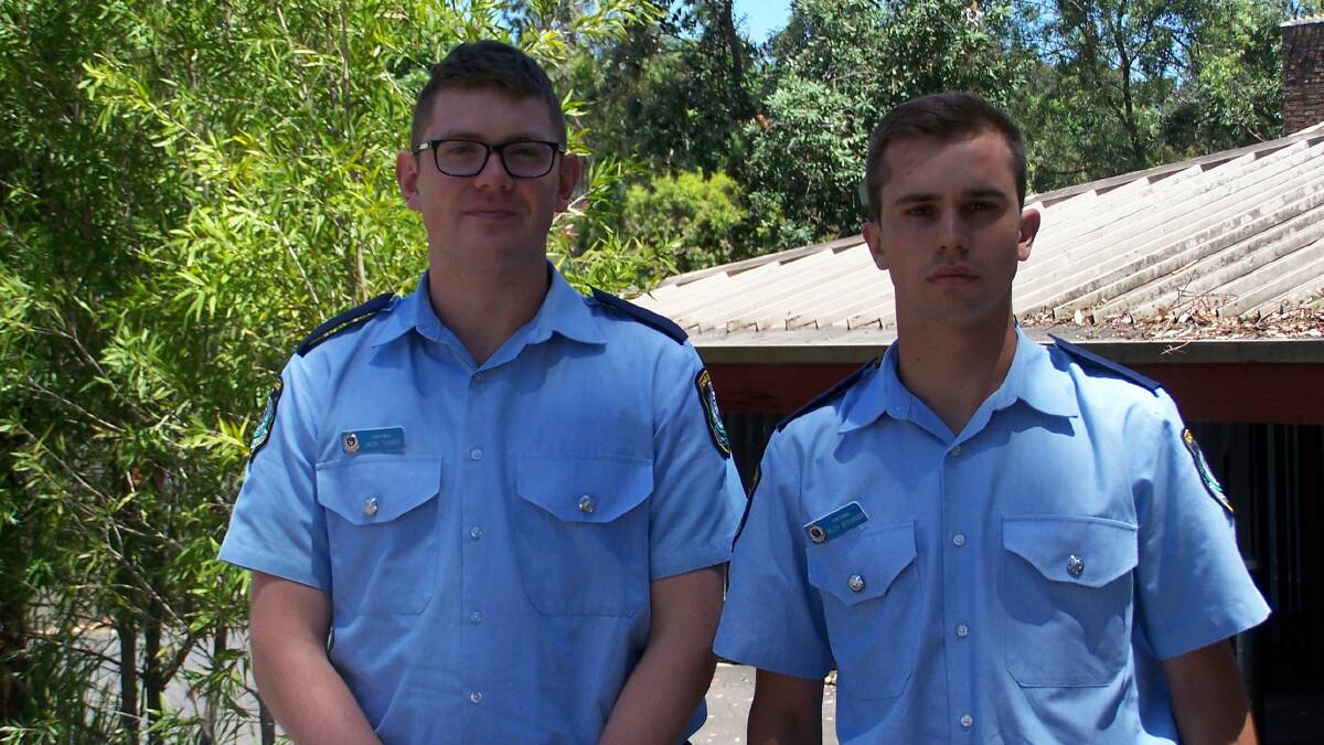 New faces: Probationary Constables Jack Tunks and Riley Brennan have joined the Blue Mountains Police Area Command.