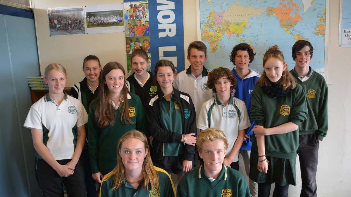 Helping hand: Some of the Springwood High students who will be helping build a medical centre in East Timor in their school holidays.