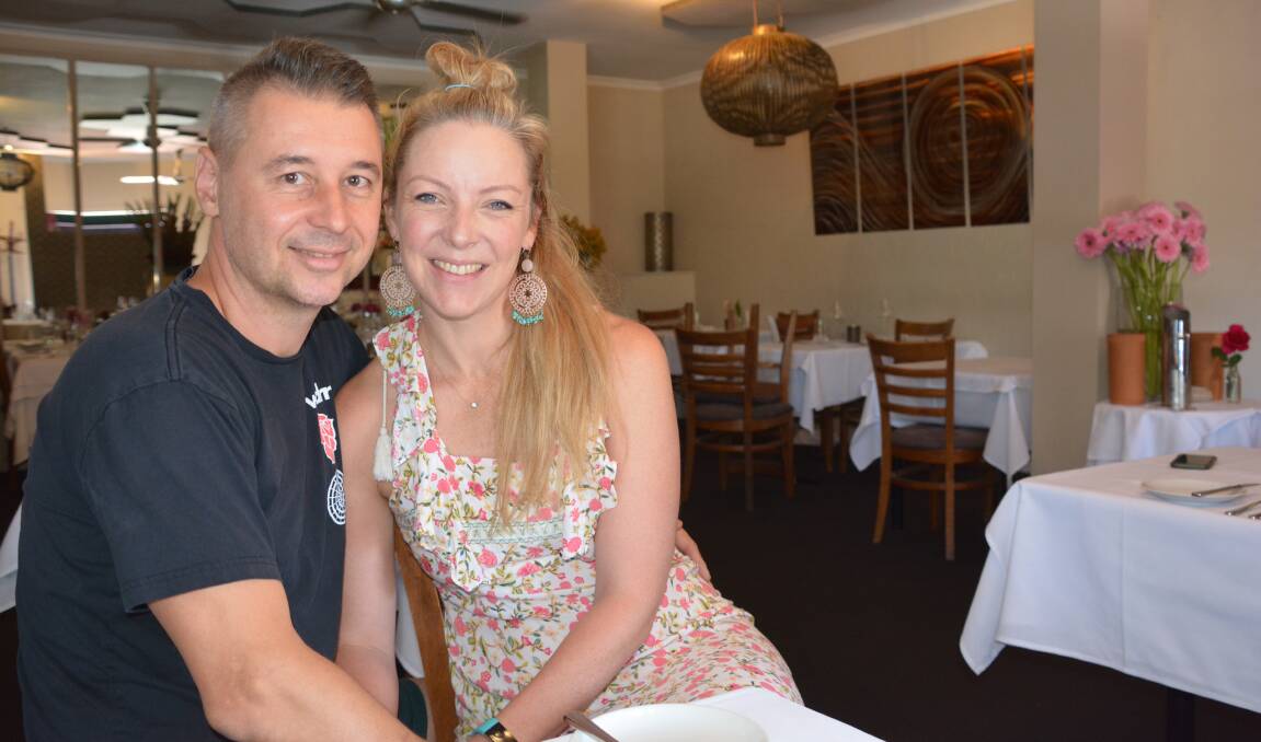 Moving on: Grant and Rachel Farrant have sold Restaurant Como in Blaxland to spend more time with their young family.