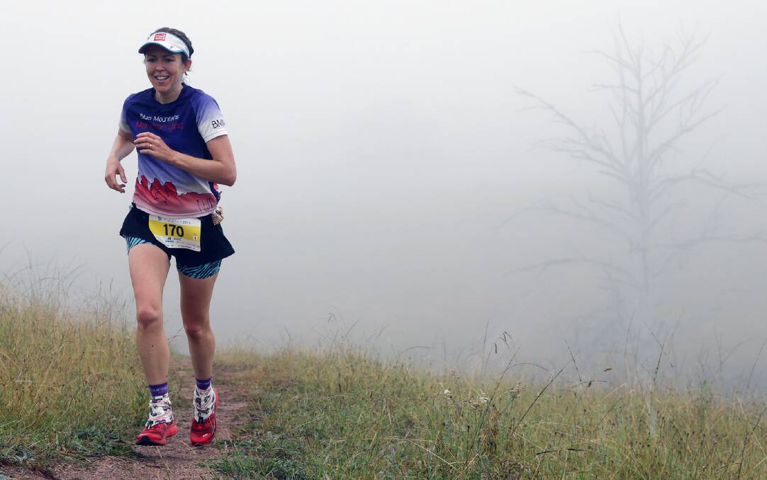 Honour for Woodford resident: Jo Brischetto was on Thursday named Blue Mountains Sportsperson of the Year. She's pictured running the Six Foot Track Marathon in March 2016.