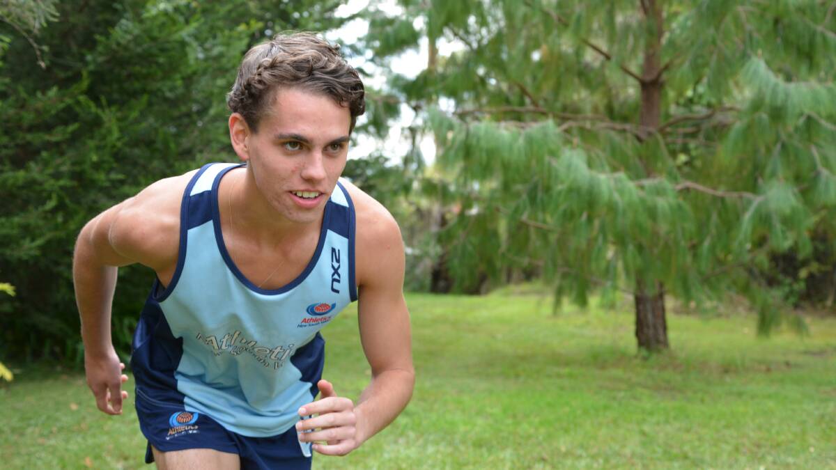Fit and fast: Jackson Sharp will represent Australia in the 1500m at the Commonwealth Youth Games in The Bahamas in July.
