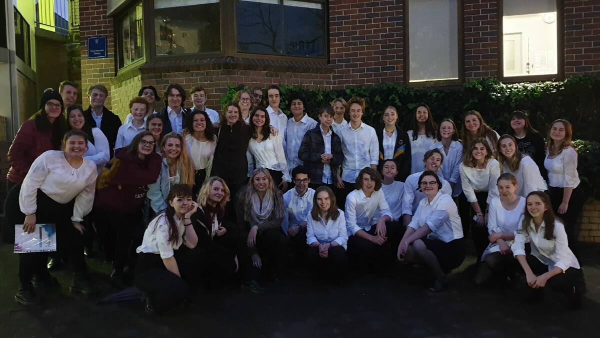 Blaxland High School's Senior Vocal Ensemble at the Australasian Choral Championships.