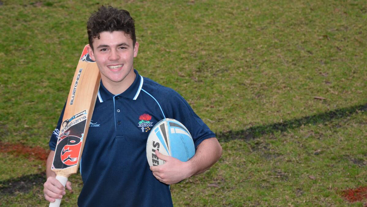 Talented sportsman: Ryley Smith is representing NSW in cricket, rugby league and touch football this year.