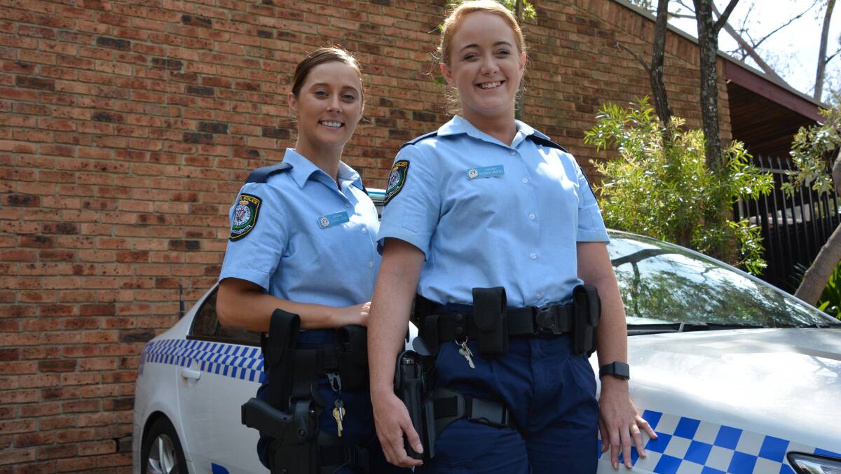 New Blue Mountains recruits: Tiarne Kerr and Hannah Moffat.