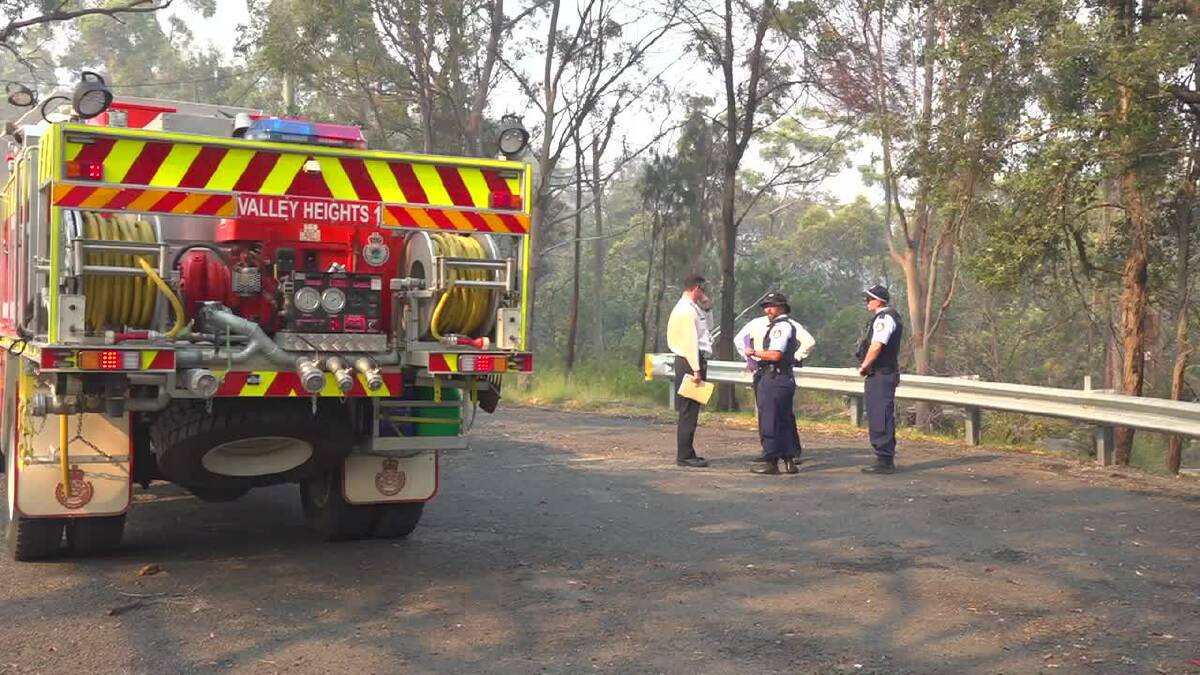 A fire that started at the end of Raymond Road in Springwood on Thursday afternoon, November 14, is being treated as suspicious Photo: Top Notch Video