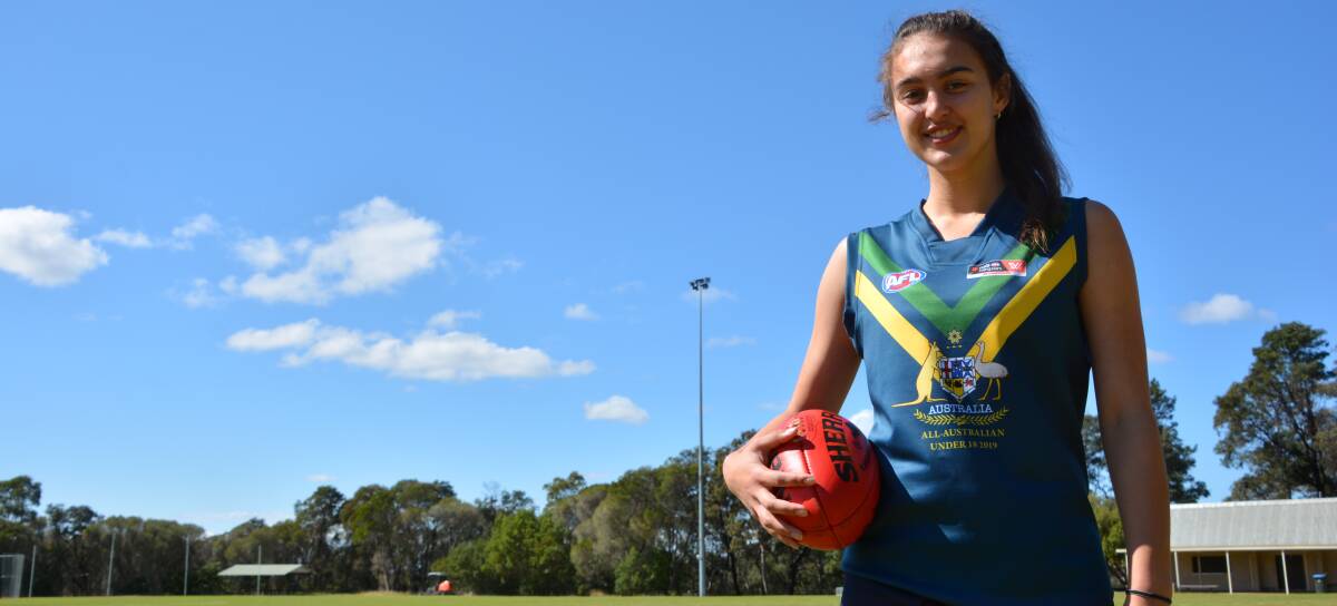 Moving to Melbourne: Brenna Tarrant has been picked to play for Melbourne in the AFLW league.