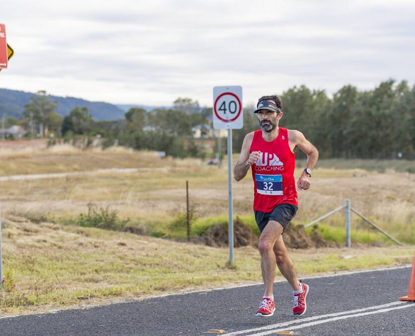 Off to Croatia: Brendan Davies will captain the Australian team competing in the 100km World Championships. He's pictured racing the Western Sydney Marathon in June, which he won.